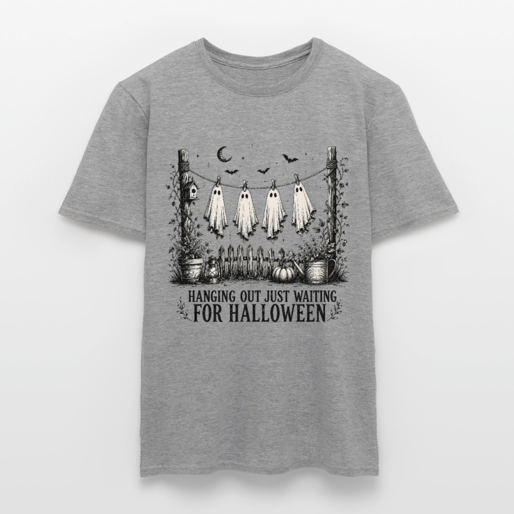 Hanging Out Just Waiting For Halloween - Männer T-Shirt - Graphit meliert