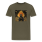 Düsteres Horror Gemälde Skelett mit Umhang - Männer Premium T-Shirt - Khaki