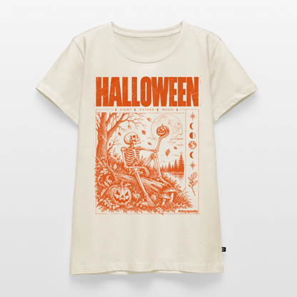 Pumpkin Moon – Frauen Premium T-Shirt - Naturweiß