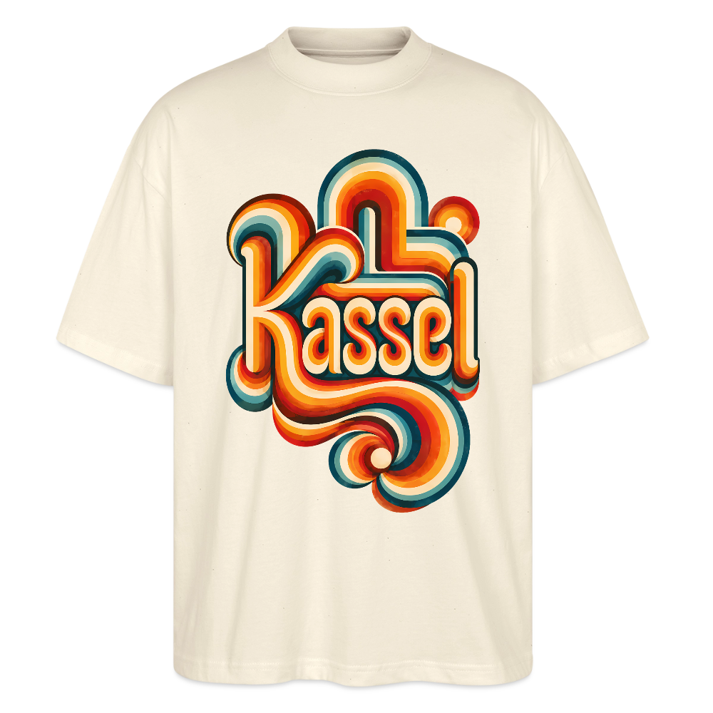 Kassel Retro – Oversized Unisex Bio T-Shirt - Natur