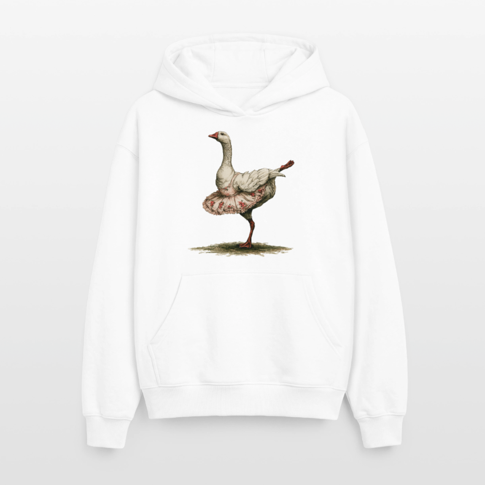 Gänseballerina - Oversized Heavyweight Unisex Hoodie - by Artful Alchemist