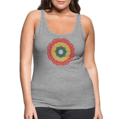 Yogi, Prana Mandala Om im Reggae Stil - Frauen Premium Tank Top - by Artful Alchemist