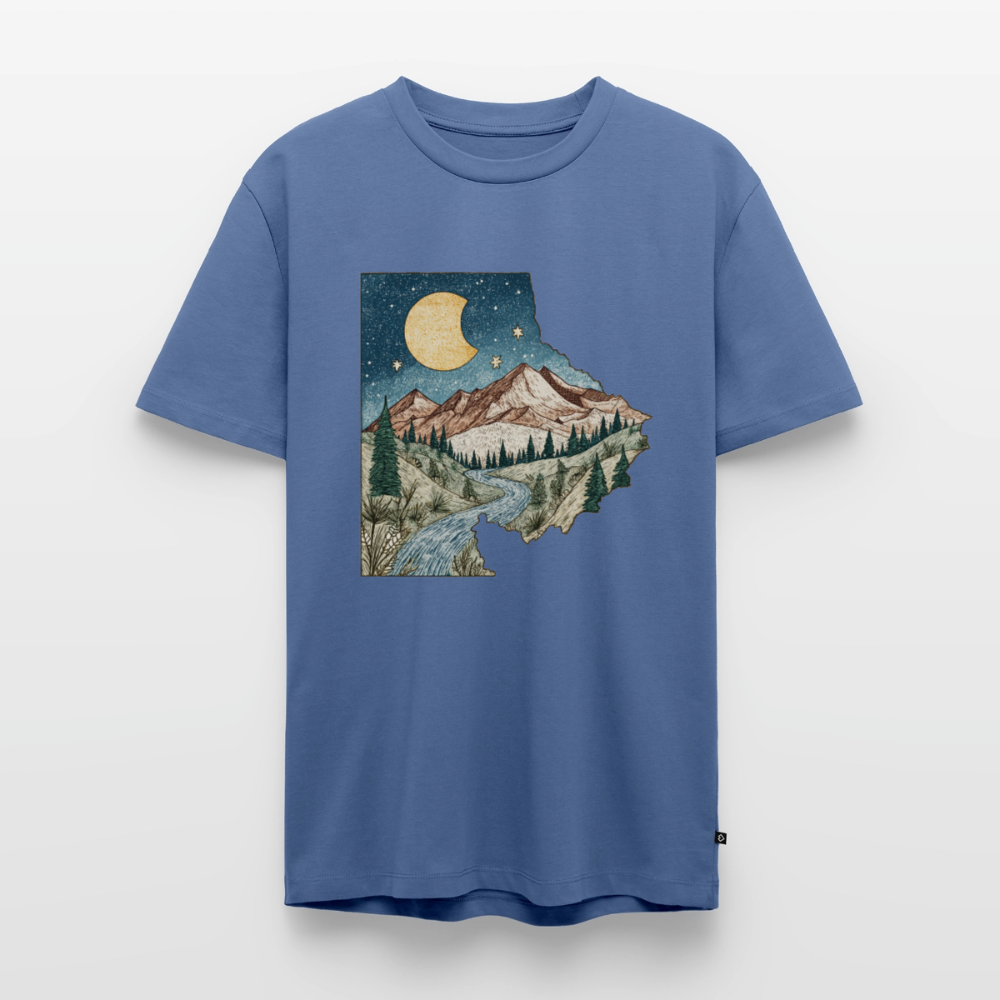 Nightfall Peaks – Vintage Mountain - Männer Premium Bio T-Shirt - by Artful Alchemist