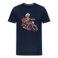 Coole alte Biker Oma - Motorrad Omi  - Männer T-Shirt - Navy