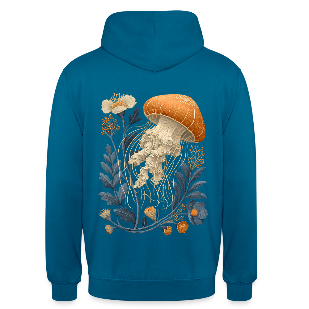 Floral Jellyfish - Unisex Hoodie - by Artful Alchemist