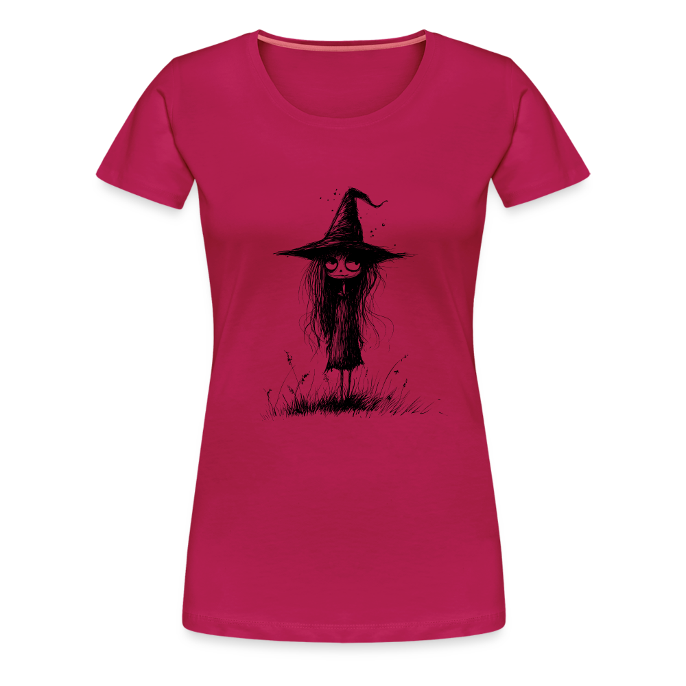 Kleine Hexe - Frauen Premium T-Shirt - dunkles Pink