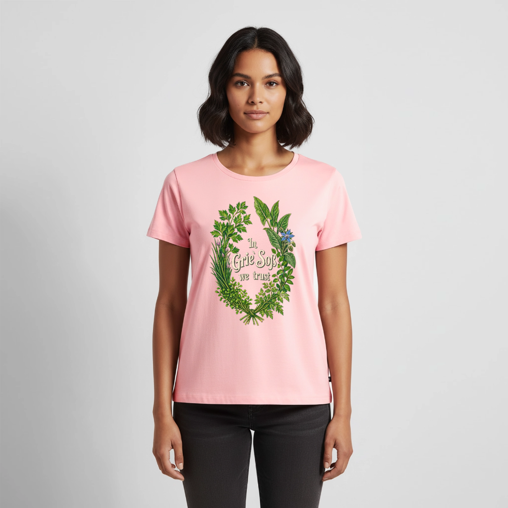 In Grie’ Soß We Trust - Frauen Premium T-Shirt - Rosa
