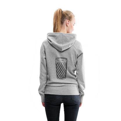 Frankfurter Geripptes - Äpplerglas - Hessisch Mundart - Frauen Premium Hoodie - by Artful Alchemist