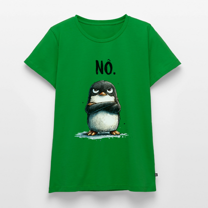 Grumpy Penguin – „NÖ.“ - Frauen Premium T-Shirt - by Artful Alchemist