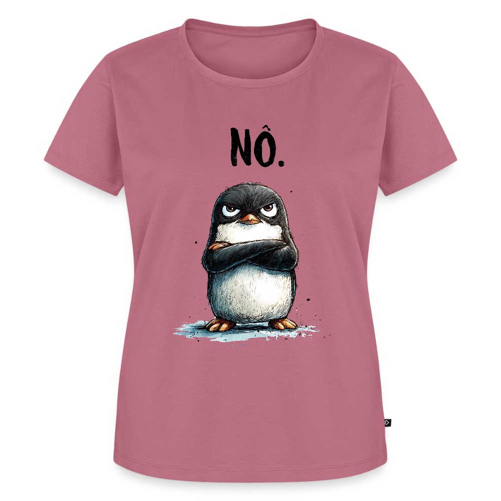 Grumpy Penguin – „NÖ.“ - Frauen Premium T-Shirt - by Artful Alchemist