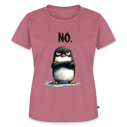 Grumpy Penguin – „NÖ.“ - Frauen Premium T-Shirt - by Artful Alchemist