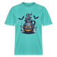 Hessisch Halloween Bembel - Unisex Relaxed Fit Bio-T-Shirt - Poolblau