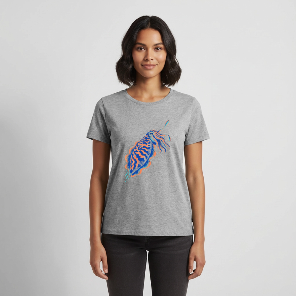 Sepia Ink – Frauen Premium T-Shirt - Grau meliert