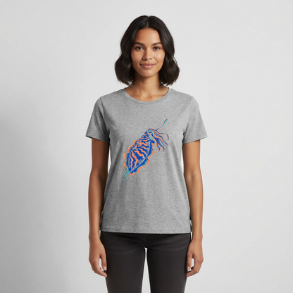 Sepia Ink – Frauen Premium T-Shirt - Grau meliert