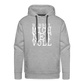 Babbel mich net voll - Herren Premium Hoodie - Grau meliert