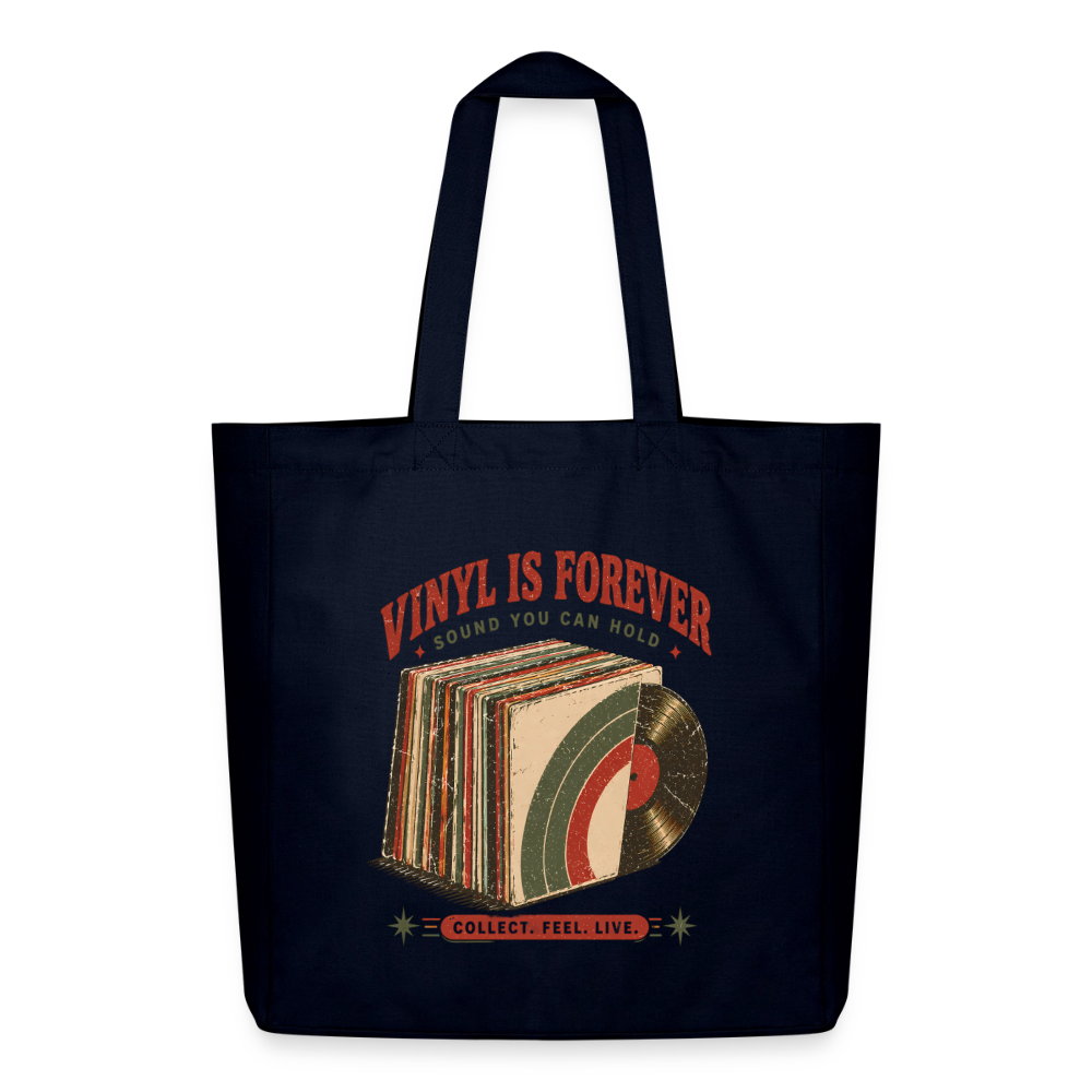 Vinyl Is Forever - Midweight recycelter Stoffbeutel von Stanley/Stella - Navy