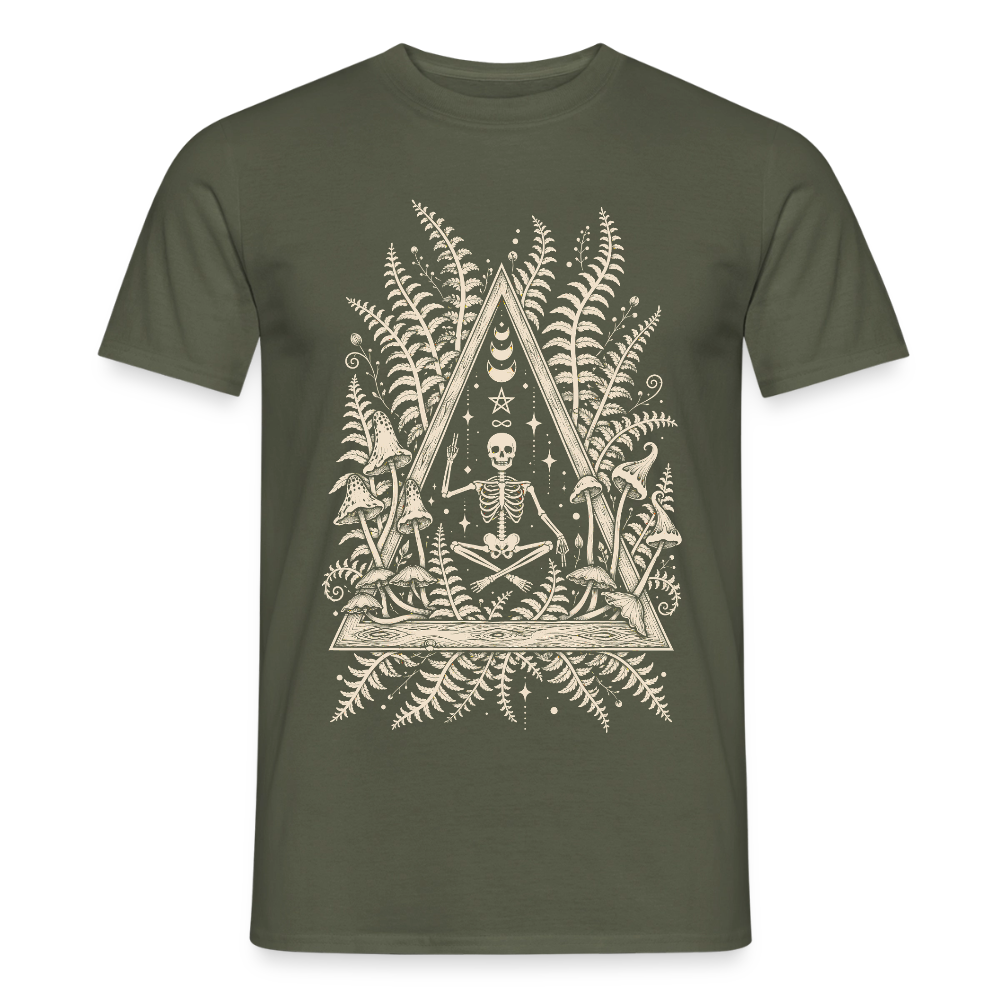 Mystic Fern – Männer T-Shirt - Militärgrün