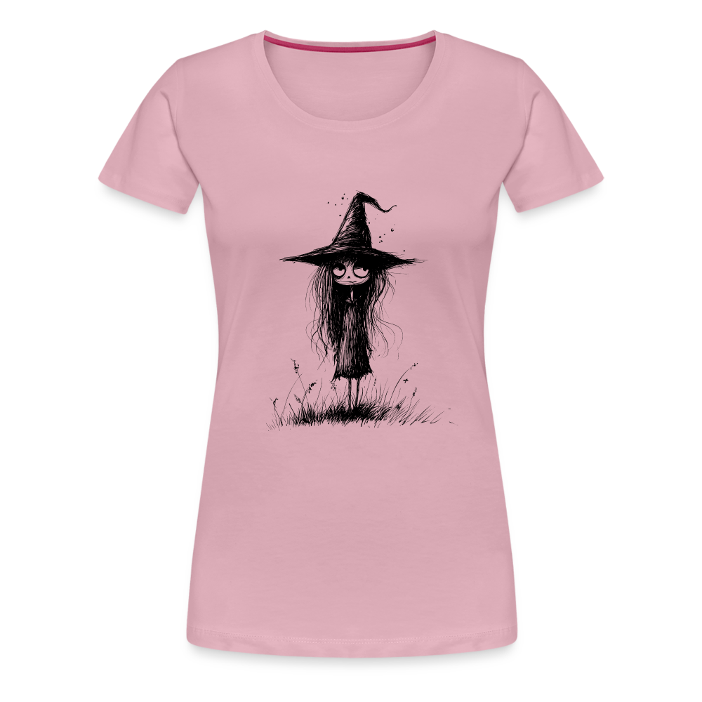 Kleine Hexe - Frauen Premium T-Shirt - Hellrosa