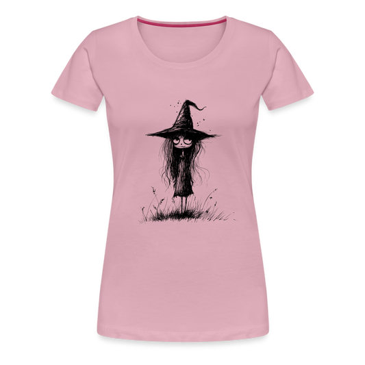 Kleine Hexe - Frauen Premium T-Shirt - Hellrosa