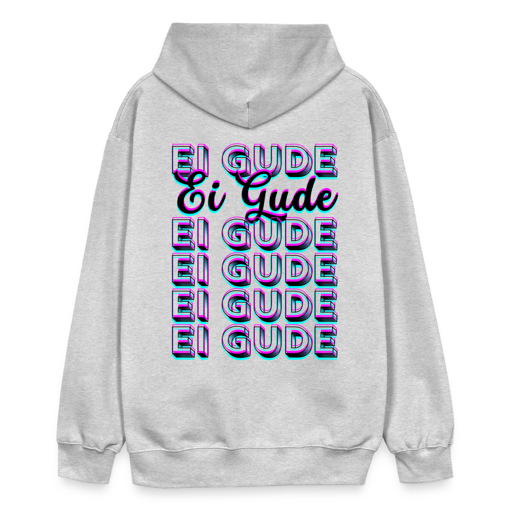 Ei Gude - Hessisch Mundart - Gildan Unisex Softstyle® Midweight Hoodie - Hellgrau meliert