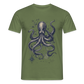 Steampunk Oktopus - Männer T-Shirt - Militärgrün