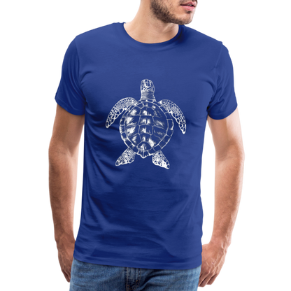 Meeresschildkröte - Monochrom - Männer Premium T-Shirt - by Artful Alchemist