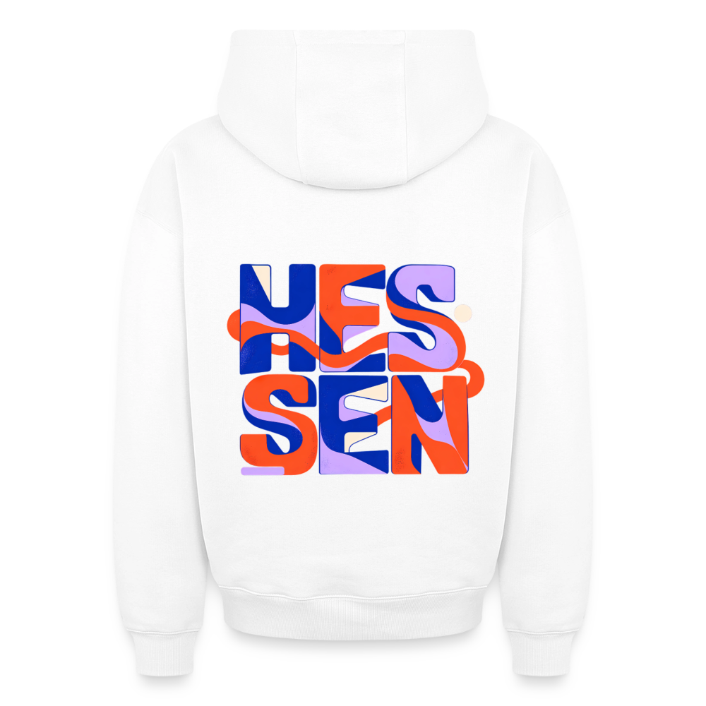 Hessen Color – Oversized Heavyweight Unisex Hoodie - Weiß