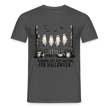 Hanging Out Just Waiting For Halloween - Männer T-Shirt - by Artful Alchemist