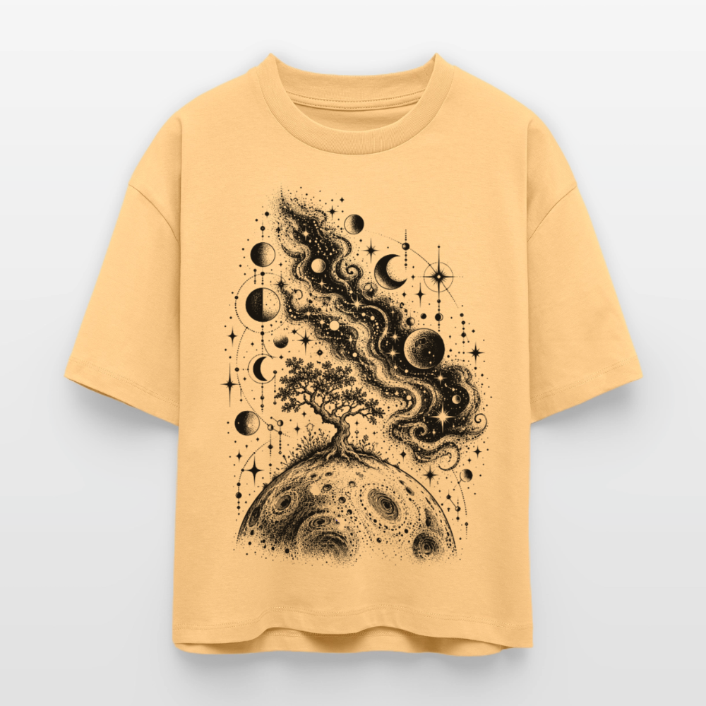 Kosmischer Baum – Frauen Boxy Bio-T-Shirt Nova - Mispel