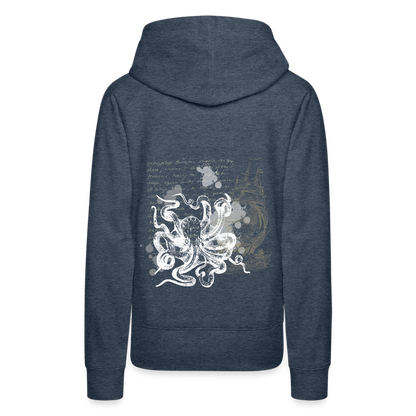 Vintage Steampunk Oktopus Motiv - Frauen Premium Hoodie - by Artful Alchemist