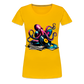 DJ Oktopus – Wenn Tiefsee auf Vinyl trifft - Frauen Premium T-Shirt - Sonnengelb