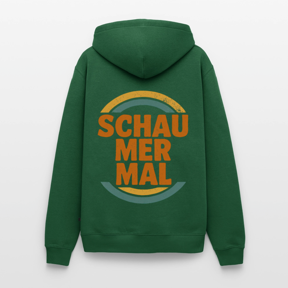 „Schau Mer Mal“ – Retro Look aus Hessen - Männer Premium Hoodie - Flaschengrün