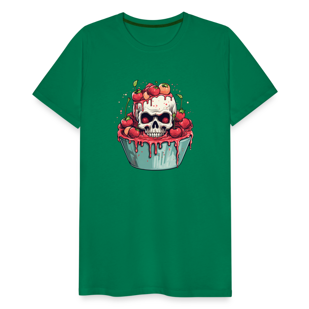 Gruseliges Horror Kirschtörtchen - Happy Halloween - Männer Premium T-Shirt - Kelly Green