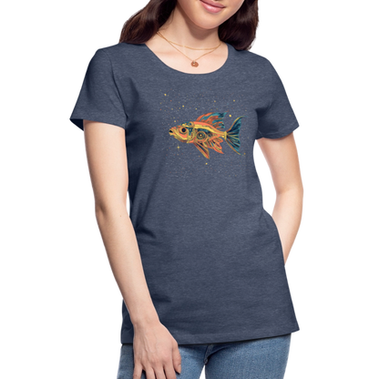 Bunter Meeres Fisch - Frauen Premium T-Shirt - by Artful Alchemist
