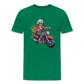 Coole alte Biker Oma - Motorrad Omi  - Männer T-Shirt - Kelly Green