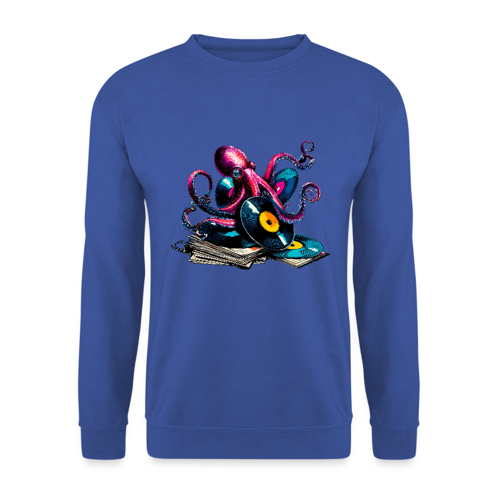 DJ Oktopus – Wenn Tiefsee auf Vinyl trifft - Unisex Pullover - Royalblau