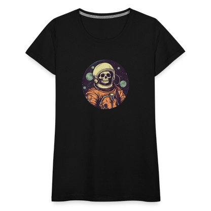 Gruseliges Skelett als Astronaut - Frauen Premium T-Shirt - by Artful Alchemist