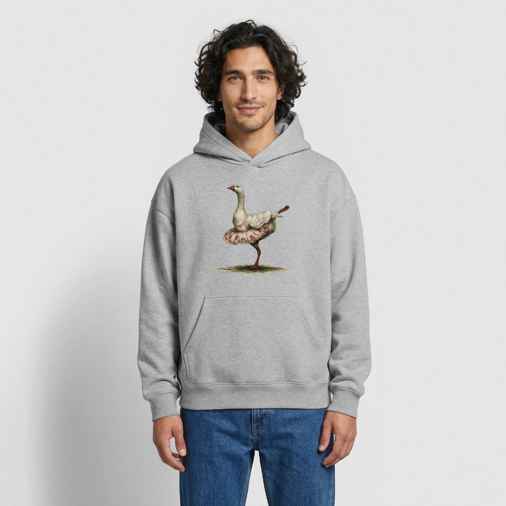 Gänseballerina - Oversized Heavyweight Unisex Hoodie - by Artful Alchemist
