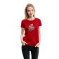 Lustiger Comic Oktopus mit Lollipop - Frauen Premium T-Shirts - Rot