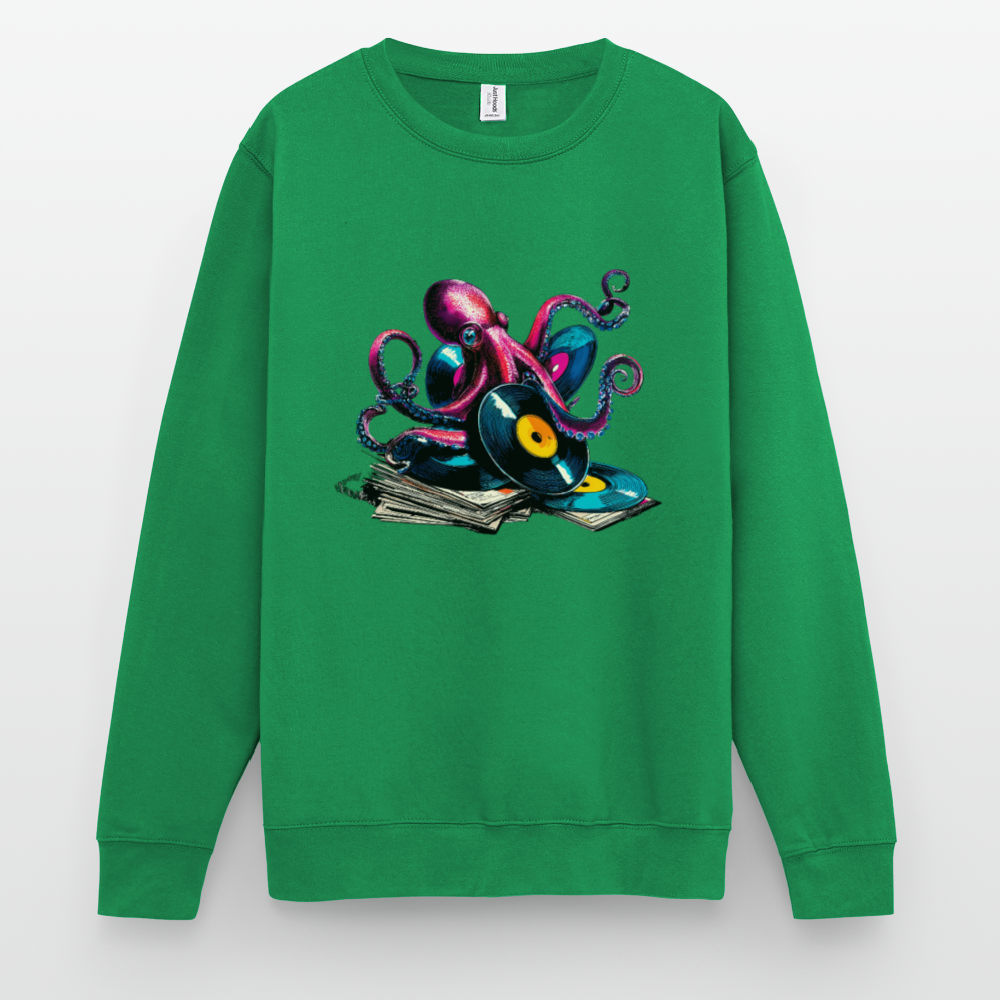 DJ Oktopus – Wenn Tiefsee auf Vinyl trifft - Unisex Pullover - Kelly Green