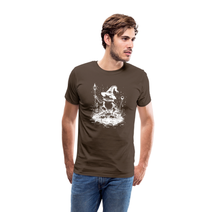Magischer Frosch mit Zauberhut und Zauberstab - Männer Premium T-Shirt - by Artful Alchemist
