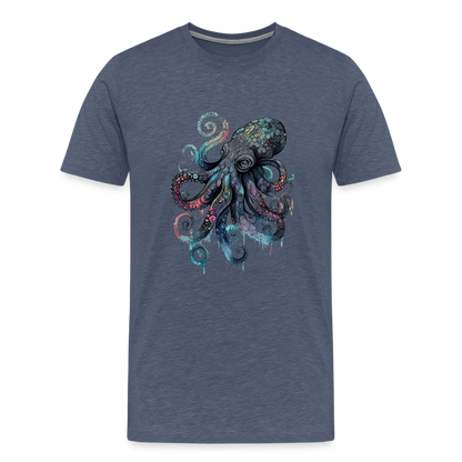 Cooler Wasserfarben Aquarell Oktopus - Männer Premium T-Shirt - by Artful Alchemist