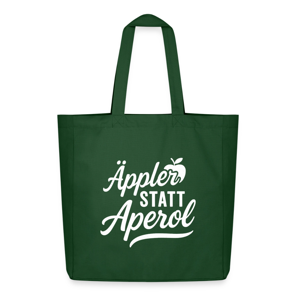 Äppler statt Aperol - Midweight recycelter Stoffbeutel von Stanley/Stella - Flaschengrün