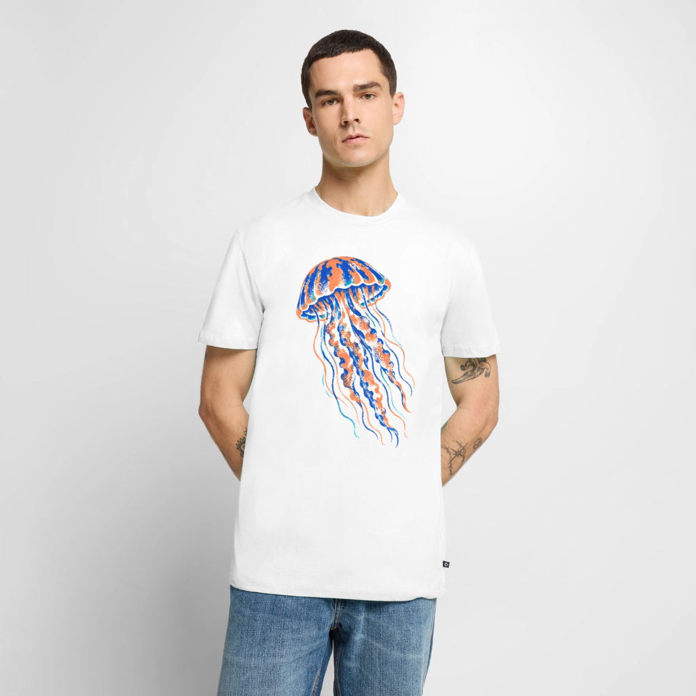 Jellyfish Ink – Männer Premium T-Shirt - Weiß