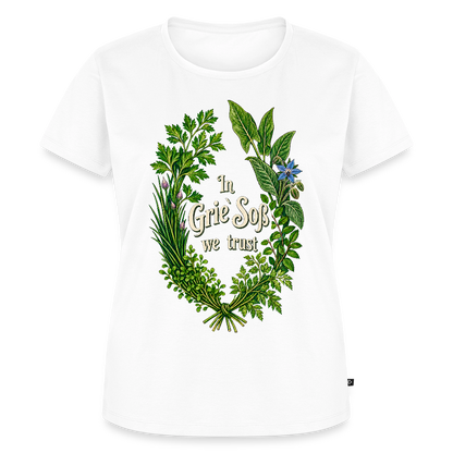 In Grie’ Soß We Trust - Frauen Premium T-Shirt - by Artful Alchemist