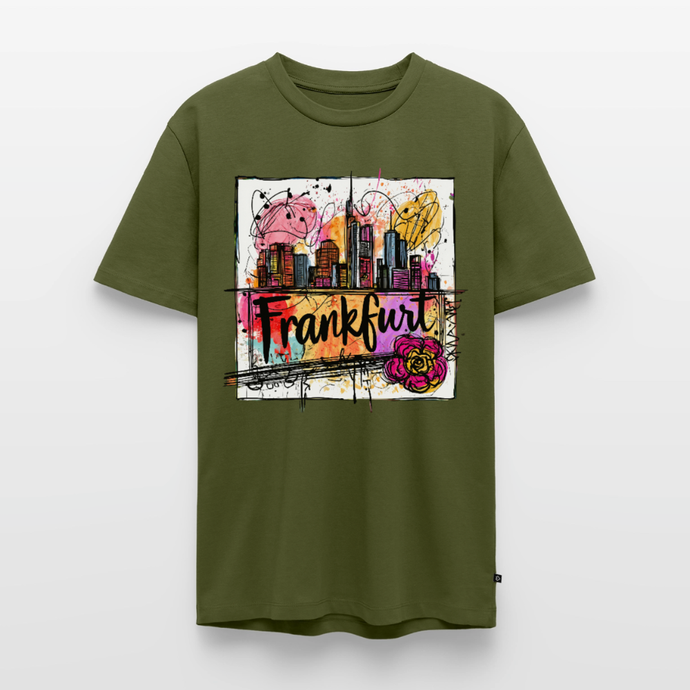 Frankfurt Skyline - Männer Premium T-Shirt - Khaki