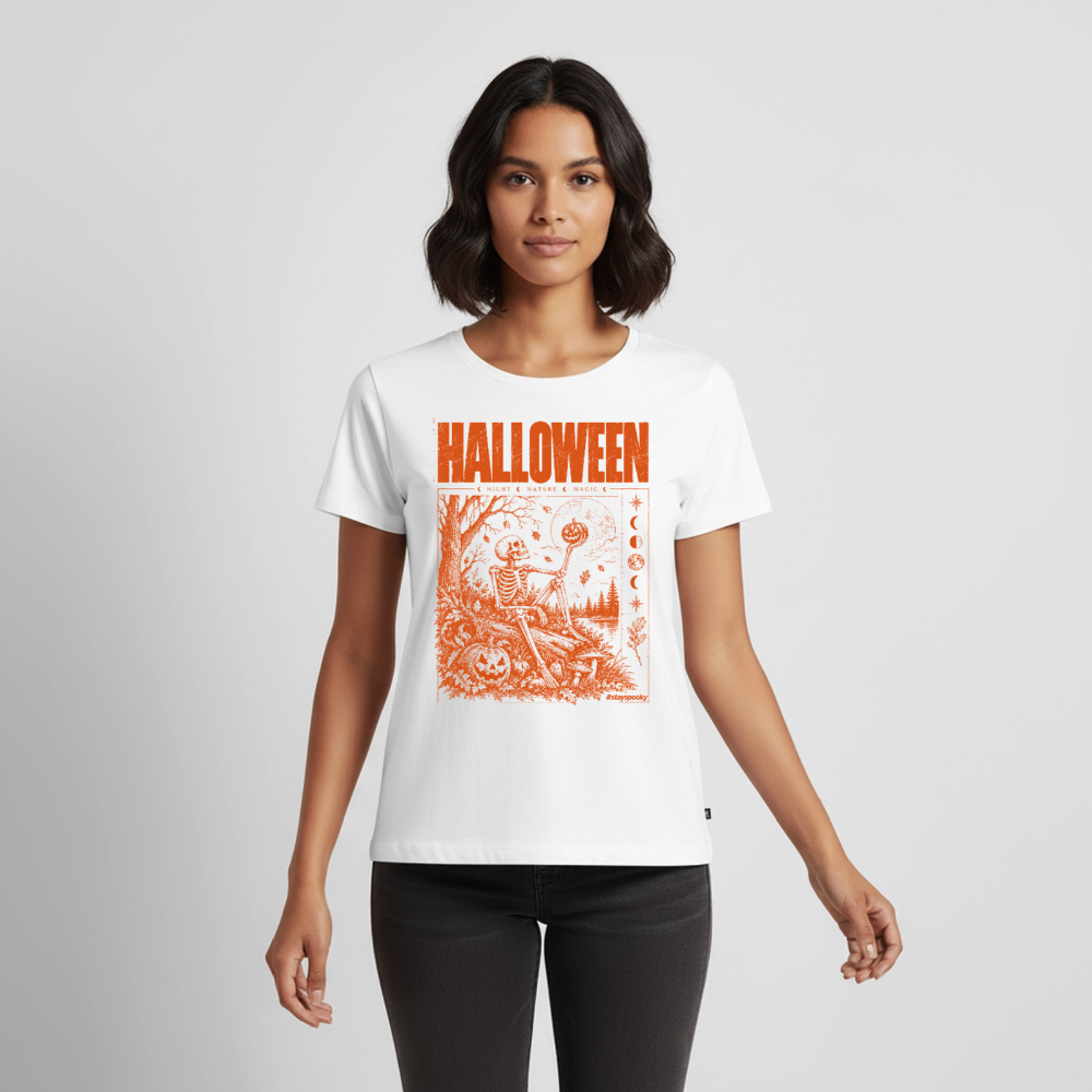 Pumpkin Moon – Frauen Premium T-Shirt - Weiß