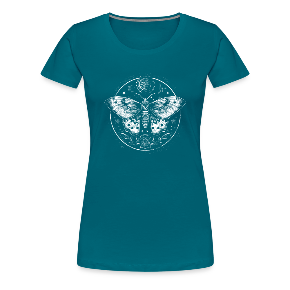 Mystische Motte, Falter mit magischen Details - Women Premium T-Shirt - Divablau