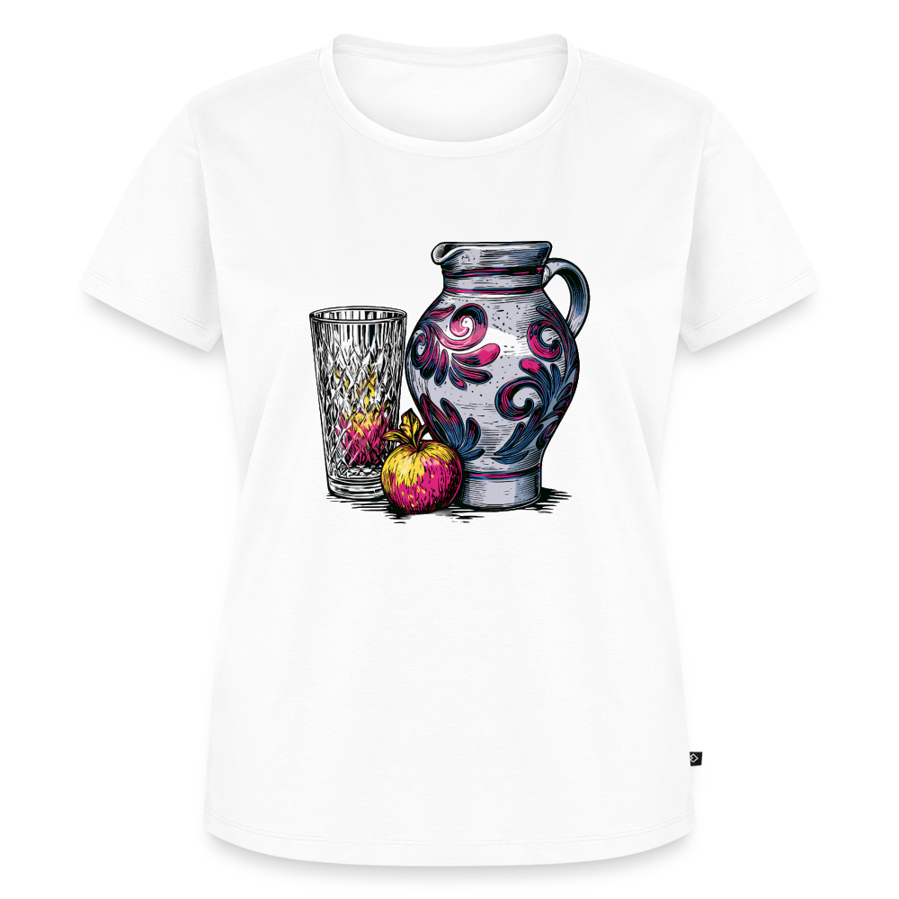 Pink Bembel & Äppelwoi - Frauen Premium T-Shirt - Weiß