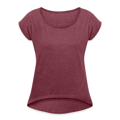 Vintage Oktopus im Blumenmeer - Frauen T-Shirt mit gerollten Ärmeln - by Artful Alchemist
